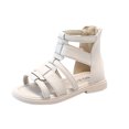 thumbnail image 4 of CHAOLEI Kids Children Girls Open-Toed Princess Beach Shoes Soft-soled Non-slip Sandals -Beige,8.5-9Years, 4 of 6