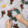 thumbnail image 3 of Dserfhy 10 Pcs Artificial Pine Needles Branches with Red Berry Mini Pinecone Picks for Gift Wrapping Crafts Holiday Wreath Christmas Tree Decor, 3 of 8