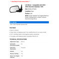 thumbnail image 2 of Left Mirror - Compatible with 2003 - 2006 Chevy Suburban 1500 2004 2005, 2 of 2