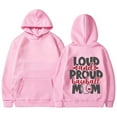 thumbnail image 1 of WEAIXIMIUNG Off The Shoulder Sweatshirt Women's Baseball Lettering Slogan Print Pocket Drawstring Print Hoodie, 1 of 4