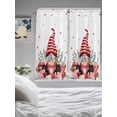 thumbnail image 3 of Valentines Day Gnomes Bathroom Window Curtain, Red Love Heart Eucalyptus Leaves Light Filtering Coffee Kitchen Curtains, Bedroom Living Room Curtains 2 Panel 84"x63", 3 of 6