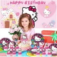 thumbnail image 4 of Hello Kitty Paper Plates Birthday Decorations Party Supplies Tableware Disposable Dinnerware, 4 of 4
