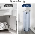 thumbnail image 3 of Toilet Paper Holder Stand(with Reserve Function), Free-Standing Spare Rolls Storage Holder, Stainless Steel, Modern Design, 3 of 4