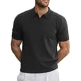 thumbnail image 3 of GENTS BLISS V Neck Men Polo Shirts Short Sleeve Knit T shirts for Men Casual Stretch Men Shirts, 3 of 7