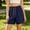 Dark Blue, variant on Women's High Waisted Dry Fit Running Shorts with Pockets, Elastic Drawstring for Gym Hiking Casual Summer