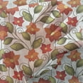 thumbnail image 3 of Floral Tulle Curtains with Rod Pocket, Lily Blooms Nature Herbs Doodle Style Flower and Foliage Arrangement, Sheer Drape for Wedding Party 2 Panels, 7 Sizes, Olive Green Orange White, by Ambesonne, 3 of 3
