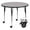 Gray, variant on Flash Furniture Wren Mobile 60'' Round Yellow Thermal Laminate Activity Table - Standard Height Adjustable Legs
