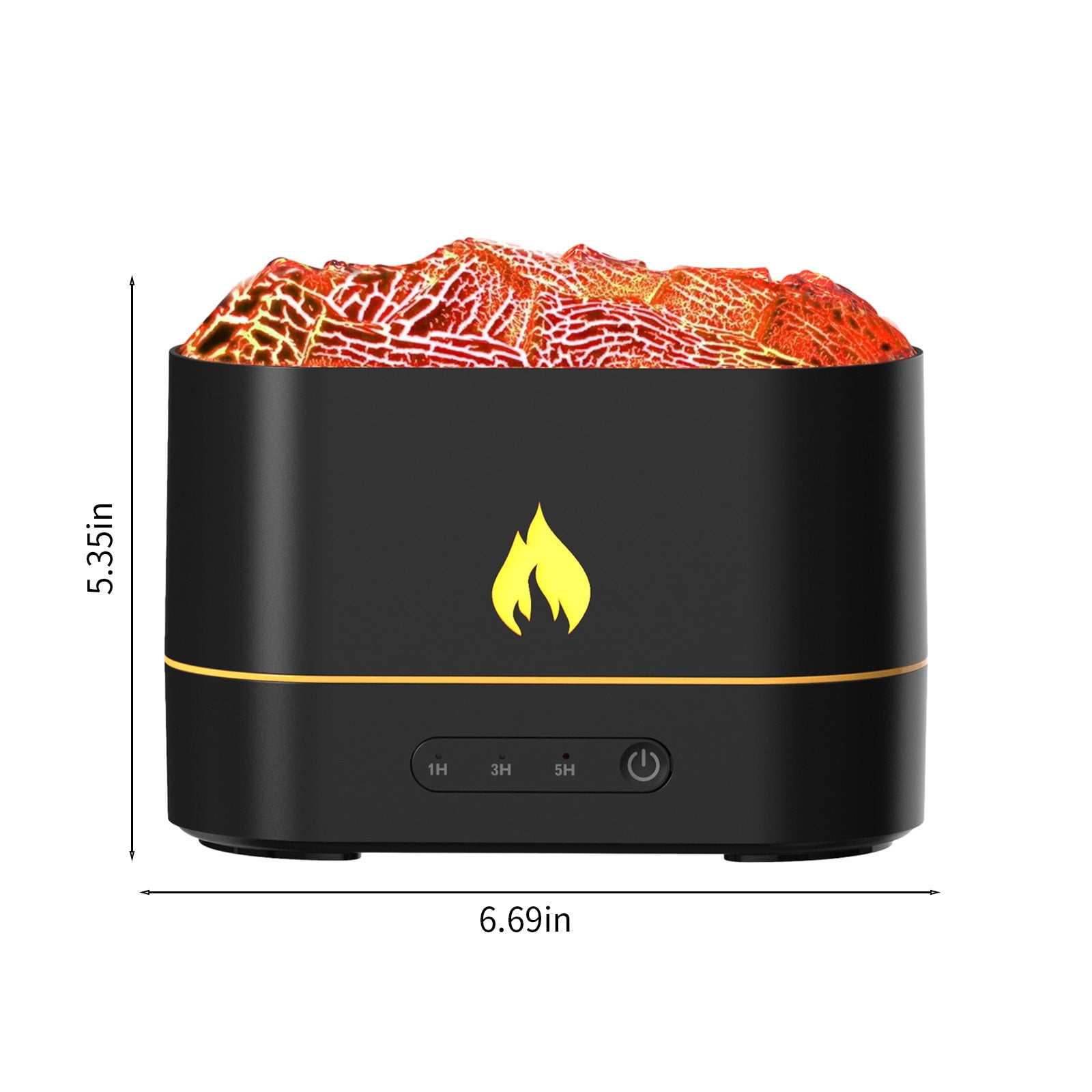 YZEGDCH Cool Mist Humidifier Clearance,250Ml Flame Volcano Humidifier Aromatherapy Machine,Quiet Vaporizer Humidifiers for Home,Baby Room