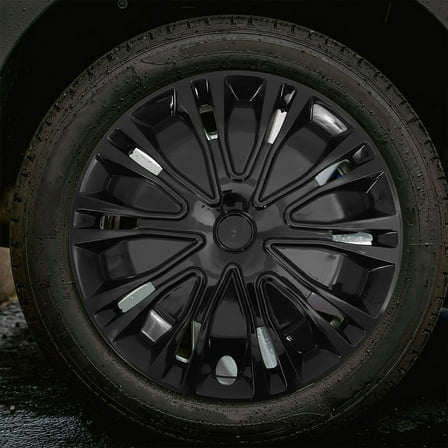 STOBOK Wheel Hub Covers Rim Hub Caps Black PP 1Pcs