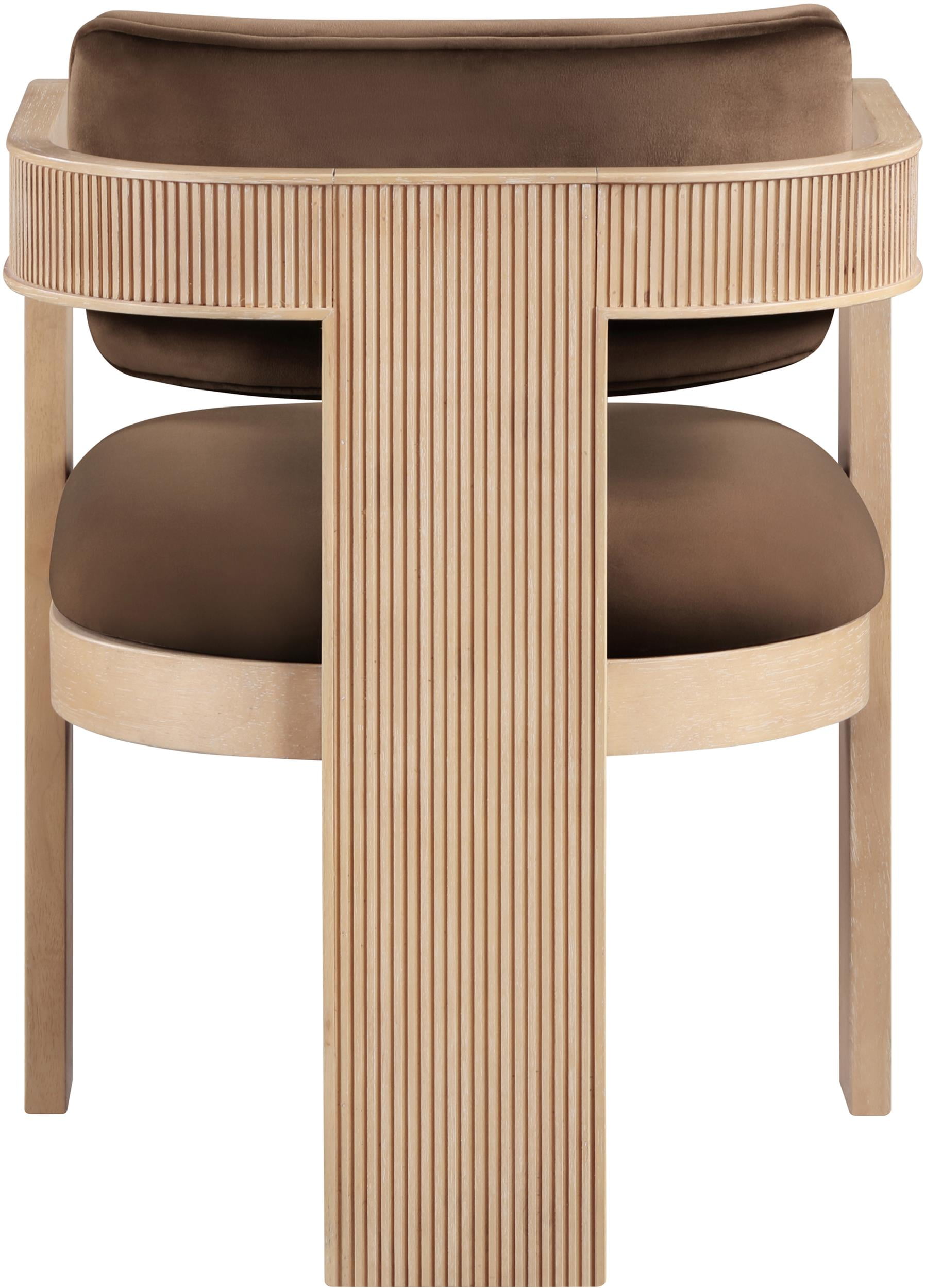 Meridian Furniture Sacha Brown Velvet Dining Chair (Set of 2)