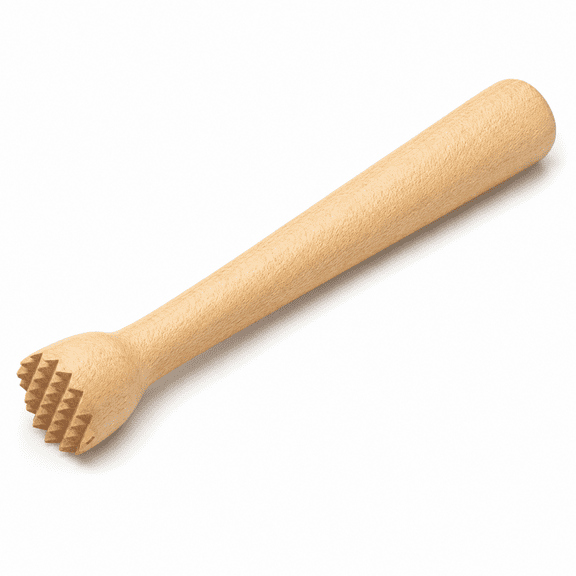 Premium 10 Inch Wooden Muddler for Cocktails and Mojitos - Sturdy Beechwood Bar Tool with Natural Finish, Essential for Home Bartenders and Professional Mixologists