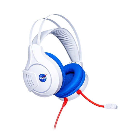 Diadema Gamer Alambrica TechZone NS-HSG03 Azul Blanco