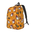thumbnail image 1 of Vsdgher Halloween Witches Gnome Print Canvas Backpack Travel Rucksack Unisex Knapsack 15.7/17.7Inch Laptop Backpack for Work,College-Small, 1 of 5