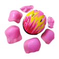 thumbnail image 2 of koolsoo 7 Pcs/ensemble Casquette de Vélo Casque de Planche à Roulettes pour Adolescents Rose, 2 of 9