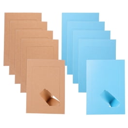 Fangehong 30 Pièces Cadres Photo en Papier avec Clips en Bois et Twines Set, 6 x 4 Pouces Coloré Kraft Cadres Photo en Carton pour Bureau École Maison Murale DIY Suspendus Décoration