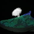 thumbnail image 5 of GUOBIOZIY Women Mules Sneakers Slip On Walking Shoes Lightweight Comfortable Breathable Anti Slip Noctilucent Shoes（Blue,7.5）, 5 of 7