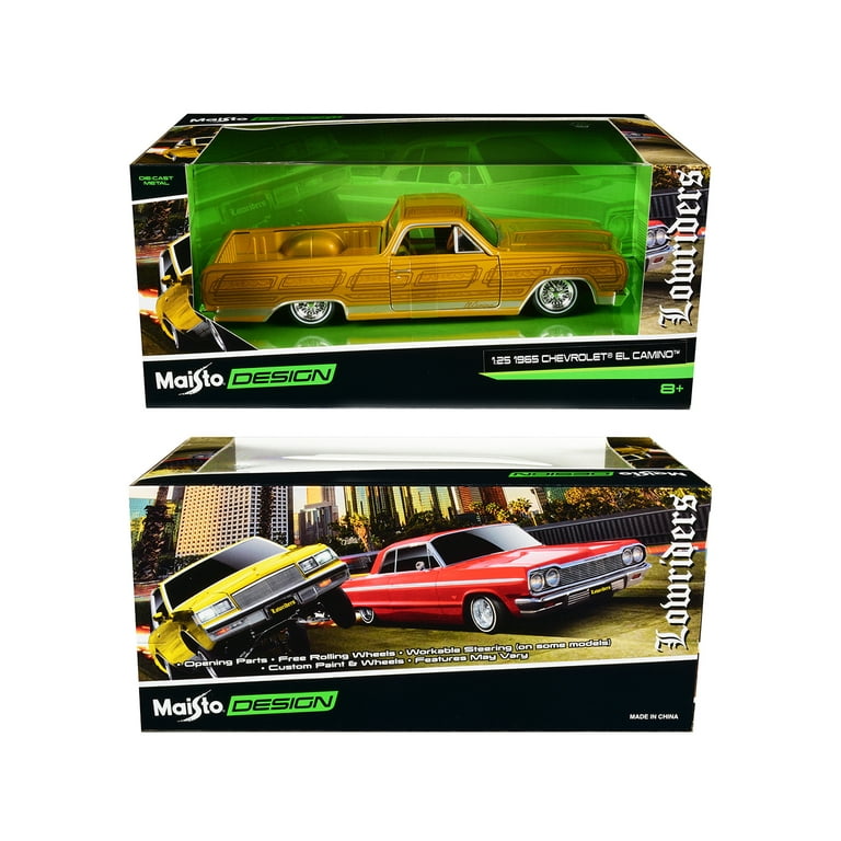 Maisto 1965 Chevrolet El Camino Lowrider Gold Metallic