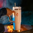 thumbnail image 7 of Pittman Outdoors 30 oz. Pink Insulated Tumbler - Double Wall Vacuum, Stainless Steel, Hot & Cold, 7 of 7