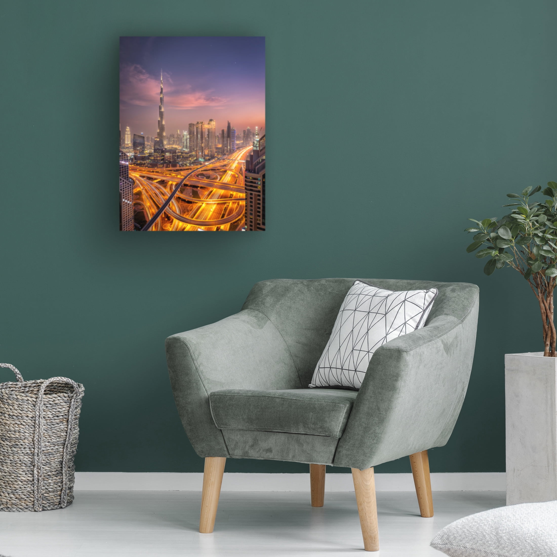 Canvas Wall Art - Alvaro Perez Aamp 'City Of Giants' Wall Art for Living Room, Bedroom, or Office Décor by Trademark Fine Art - 35 x 47 Inches