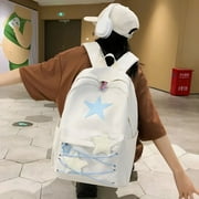 GASTROPOD 2026 New Korean Sweet All Match Star Backpacks Japanese Women Streetwear Y2K Aesthetic Schoolbags High-Capacity Kawaii Backpack for School,Travel,Shopping,Streetwear,Daily Use