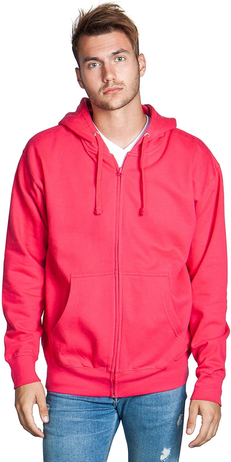 Apparel99 - Mens Full Zip up hoodie Fleece Zipper Heavyweight Hooded ...