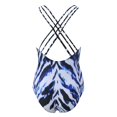 thumbnail image 3 of Gibobby Batas de baño mujeres spa Traje de baño de playa para mujer Estampado de leopardo prensada Sin espalda Traje de baño delgado que cubre el cuerpo(Blanco,XL), 3 of 5