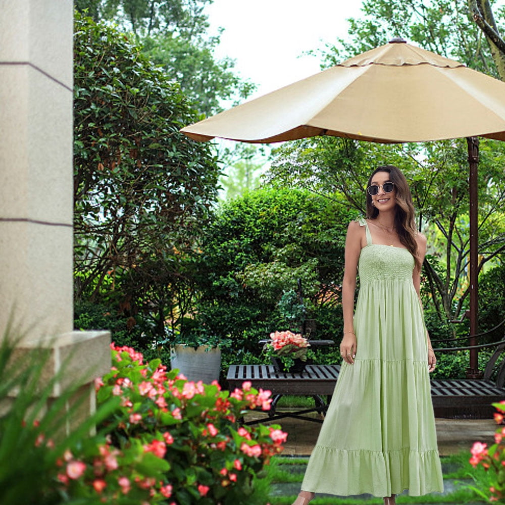 green polyester dress Women's dress, Polyester, Green, M on site
