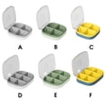 thumbnail image 4 of Billuyoard Caja de pastillas Contenedores de viaje portátiles Dispensador de almacenamiento de tabletas Diseño de compartimento Sello Ranura en forma de U Type3 NO3 Billuyoard HA028202-06, 4 of 6