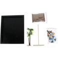 thumbnail image 1 of Mini Ocean Garden Sand Tray Beach Meditation Ocean Scene Sandbox for Desk with Sand Wooden Tray Lid Sea Rakes Rocks and Accessories 1 Set, 1 of 8