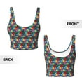 thumbnail image 3 of Sikiie Funny Owls Print Strappy Sports Bra for Women Padded Push Up Sports Bra Athletic Running Sports Bra Workout Bra Yoga Bra, 3 of 5
