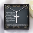 thumbnail image 3 of Collier Croix Croix 3:17 Soin & Préoccupation Zephaniah avec Pendentif en Acier Inoxydable, 3 of 7