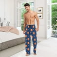 thumbnail image 5 of Men's Pajama Bottoms Basketball Star Men's Cotton Pajama Pants Men's Loose Printed Pajama Pants Casual Pants with Pockets, 5 of 6