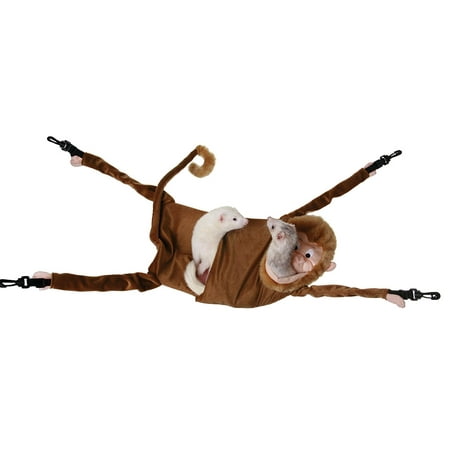Marshall Ferret Hammock Hanging Monkey Hammock For Ferrets, Made of a soft fleece fabric, by Marshall Pet Products ()