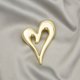 thumbnail image 3 of Broche Alfileres Corazón Oro Lindo Solapa Hijab para Mujer Broches De Moda Joyería, 3 of 4