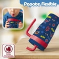 thumbnail image 4 of Magma Life Termo Acero Inoxidable para Niños Mini Flip 532 ml (18 oz), Doble Pared, Tapa Antiderrames con Popote, Mantiene Frío y Caliente, 4 of 6