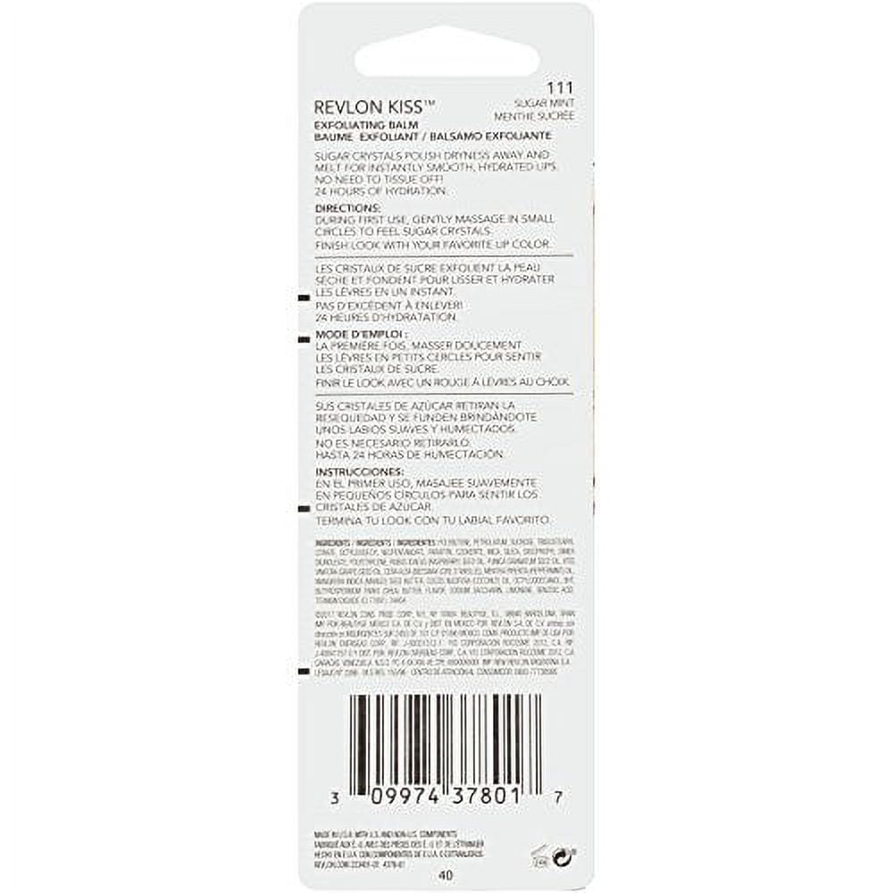 (2 pack) Revlon Kiss? Exfoliating Lip Balm, Sugar Mint - 0.09 oz.