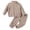 Khaki, variant on GiLiling Toddler Boy Girl 2-Piece Fleece Sweatsuit, Half Zip Pullover Track Suit, Elastic Waist Jogger Sweatpants Matching Set (Beige, 2-3 years)