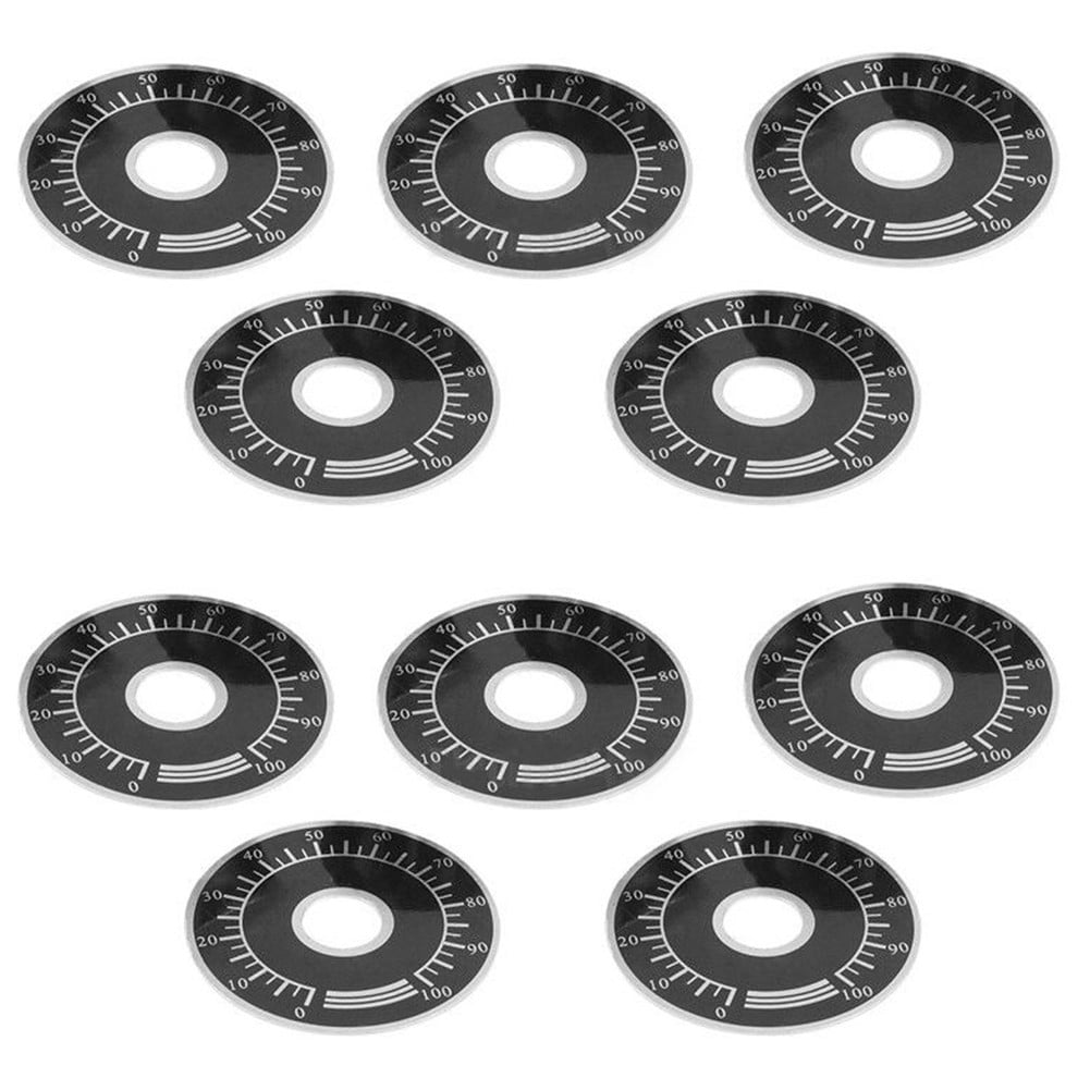 GLFILL 10 Sets Of Potentiometer Knob Kit MfA03 Scale Knob+MfA03