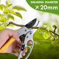 thumbnail image 2 of Ratchet Pruning Shears - Times Easy to Work, Work 3 Times Easier, Arthritis Weak Hand Snips, Professional Pruning Shears, Cutting Rose, Flower, Hedge, Stem, Sharp Scissors Gardening Tools, 2 of 8