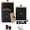 Black, variant on Kitchen Canisters for Countertop Set of 3, Airtight Canisters Sets for the Kitchen Counter with Lid, Metal Farmhouse Food Storage Containers Jars for Flour Sugar Coffee Tea Spice (Black)