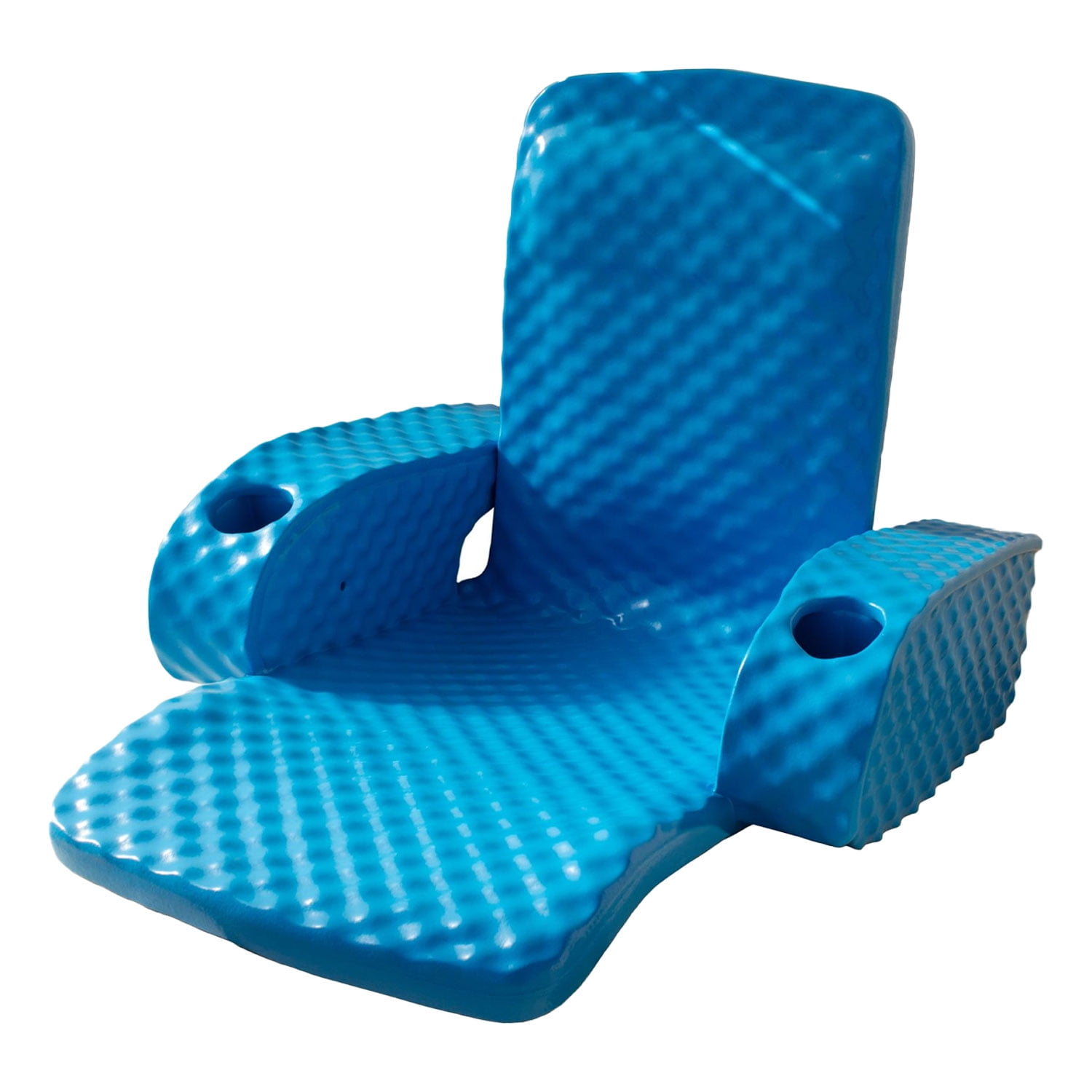 TRC Recreation Baja Folding Chair Swimming Pool Float Water Lounger, Bahama Blue - Walmart.com