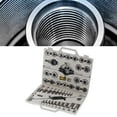 thumbnail image 1 of 45Pcs Fine Thread Tap Die Set for , High Speed Steel, CNC Machined, Hardness 60 HRC, Includes Storage Box, 1 of 7
