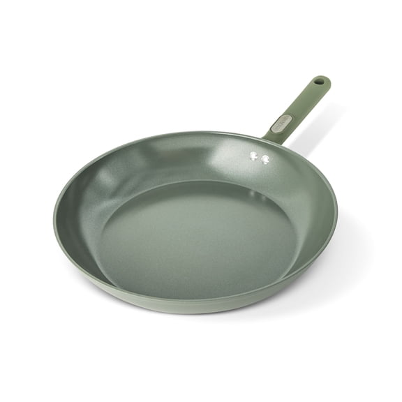 Thyme & Table 12.5" Ceramic Non-Stick Fry Pan Granite Collection - Moss