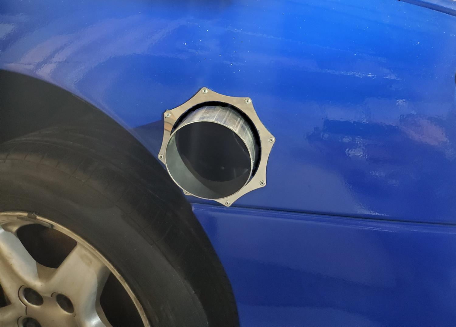 JEGS 31954 Exhaust Pipe Fender Exit Bezel for 5 in. Collectors [5 1/2