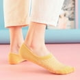 thumbnail image 4 of 5 Pairs Women’s No Show Socks Non Slip Low Cut Ankle Liner Socks – Breathable Mesh Invisible Socks for Flats, Loafers, Sneakers, Dress Shoes, One Size Fits Most, 4 of 11