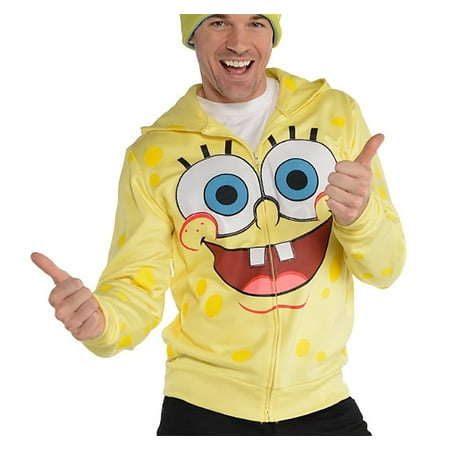 SpongeBob SquarePants Adult Zip-Up Costume Hoodie
