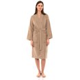 thumbnail image 4 of TowelSelections Women's Robe Turkish Cotton Soft Terry Kimono Bathrobe X-Small/Small Nougat, 4 of 6
