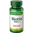 thumbnail image 2 of Nature's Bounty Biotin 5000 mcg Liquid Vitamin Supplement, 72 ct, 6 Pack, 2 of 9