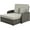 Gray, variant on Bellemave Outdoor Rattan Double Chaise Lounge, Reclining Daybed with Adjustable Back and Cup Tray for 2, Sunbed for Garden Yard Patio (White/2-Person)