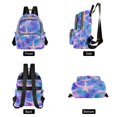 thumbnail image 4 of FORMRS Mini Backpack Purse for Women Quilted Travel Daypack Casual Shoulder Bag, Pink Starfish Pattern, 4 of 7